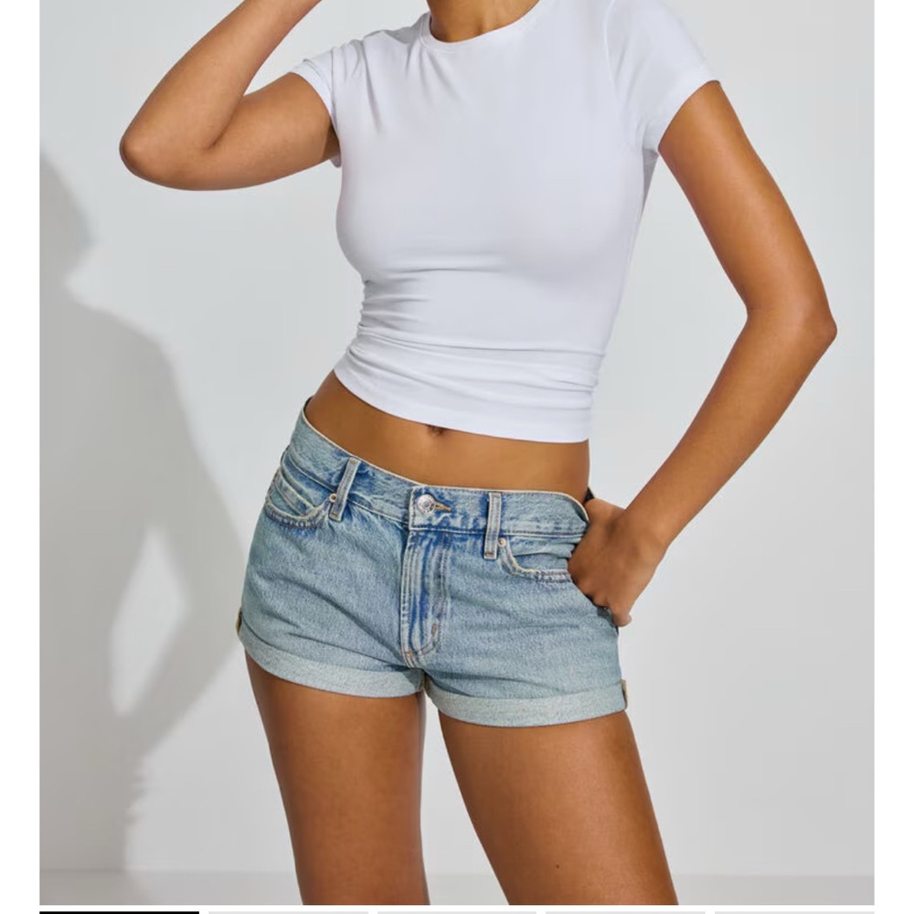 NWT Garage Denim Low Rise Cuffed Shorts